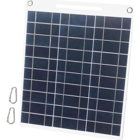 Panneau solaire portable 13W 5V, double sortie USB, léger et portable, adapté aux voyages et au camping en plein air, chargeur solaire, matériaux énergétiques durables et à haut rendement. (1/5)