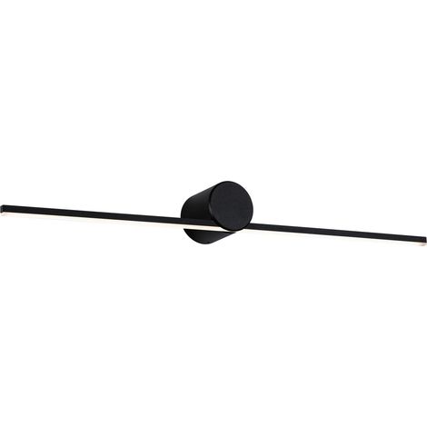 75411 Éclairage de miroir LED Sava IP44 3000K 300lm 230V 5W Noir mat (1/5)