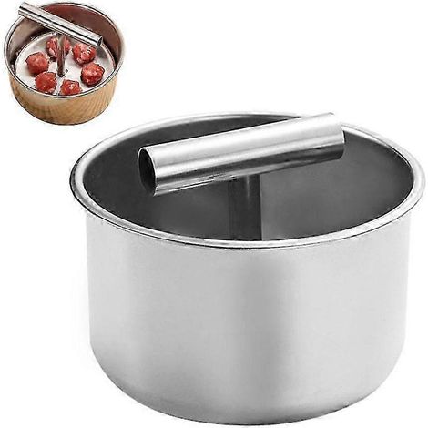 Machine à boulettes de viande en acier inoxydable, presse à boulettes de viande manuelle, peut faire 6 ou 12 boulettes de viande, outil de cuisine A. (1/4)