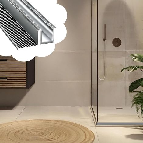 Profilé en U pour porte vitrée, moderne et élégant, compatible (1/5)