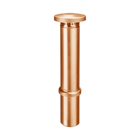 GRÖMO® Kupfer Dunstrohr ø100 mit Dunsthut, 61612 (1/2)