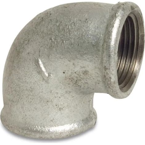 Coude Fileté Fonte Malléable 90 Degrés 3/4 Pouce (1/2)
