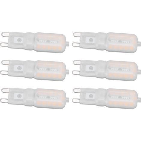 G9 Dimmbare LED-Lampe, 5 W, 22 LEDs, energiesparend, warmes Licht, augenschonend, für Decken- und Tischlampen, 6er-Pack, 220 V (1/5)