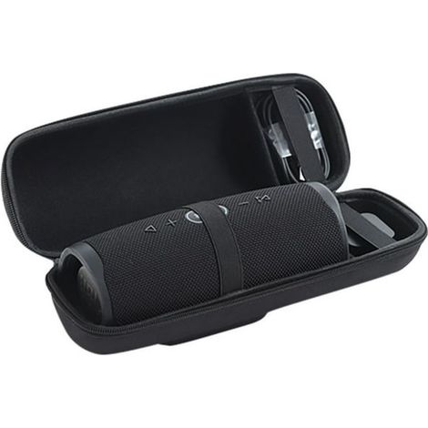 Boîte de rangement audio Shockwave 4, boîte audio portable en EVA avec housse de protection - Couleur : Noir + bandoulière + boucle d'alpinisme (1/5)