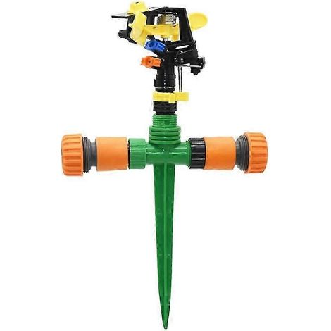 Garden Rotating Nozzles with Nozzle Holder Rocker Sprinkler Adjustable Angle Water Nozzles Irrigation Lawn (1/5)