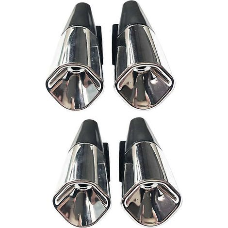 4 Stück Universal-Wildwarnpfeife für Kraftfahrzeuge, Auto, Motorrad, Sicherheitswarngerät (Silber)-6.00X3.00X3.00CM-Silver (1/2)