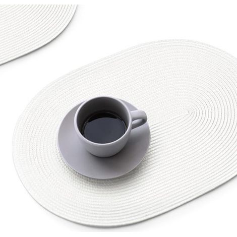 Quatre sets de table ovales - sets de table - Melkvitte Milkwheat (1/5)