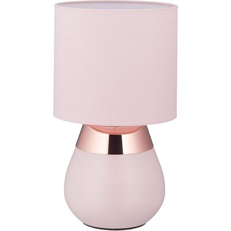 Lampe de chevet avec fonction tactile rose (1/5)