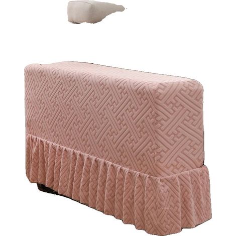 Copribracciolo per divano, reversibile, lavabile in lavatrice, 2 pezzi, rosa (1/2)