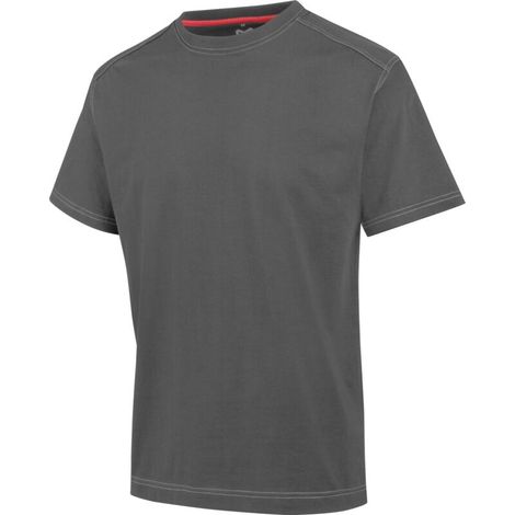 – Tee-shirt de travail Pro gris XL – Épaules renforcées – Tissu robuste pour conditions difficiles – Lavage à 60° (1/5)