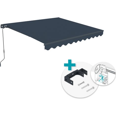 Toldo monobloque VECCHIO 3x2,5m gris con fijación al techo (1/4)