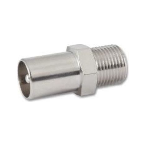 Connecteur F Mâle-Femelle - Métal Argent - Pour Câblage TV Antenne Satellite - 1 Pièce
