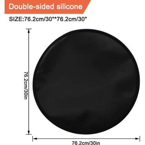 [JAMAIS UTILISÉ]Plaque de protection de sol ignifuge 1800°C silicone dur pour poêle à bois dimensions 60x60 cm antidérapante résistante à la chaleur