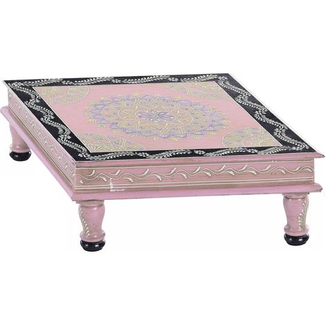 Table d'appoint en manguier rose (1/5)