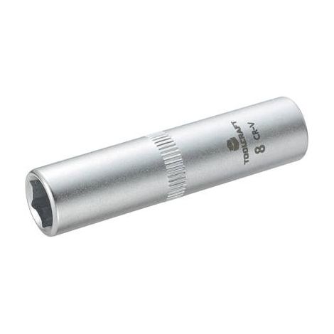 DOUILLE 6,3 MM (1/4'') TOOLCRAFT 816097 1/4'' (6.3 MM) 8 MM 8 MM LONGUEUR 50 MM (1/2)
