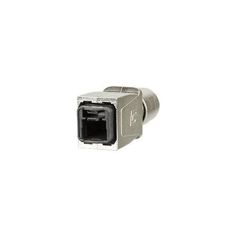 E-DAT Industry IP67 V14 Metz Connect 14010850C0ME RJ45 Capot passe-câble argent 1 pc(s) X378351
