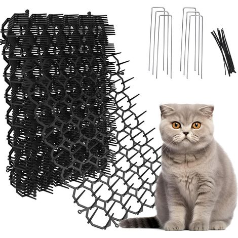 Lot de 24 Tapis Anti-Chats avec Pics en Plastique et 10 Attaches (1/5)