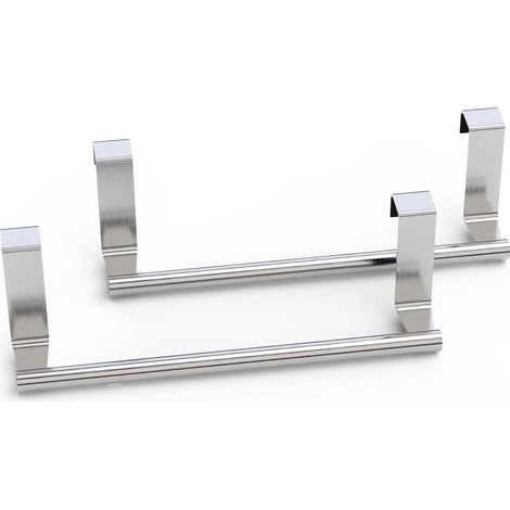 Porte-serviettes lot de 2 acier inoxydable pour cuisine (1/2)
