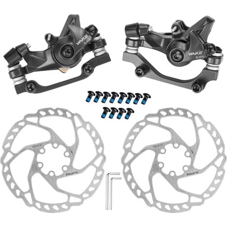 freins à disque mécaniques avant arrière étrier de frein 160mm Kit de frein à rotor jeu de freins à disque mécanique pour vélo d'équitation (1/5)