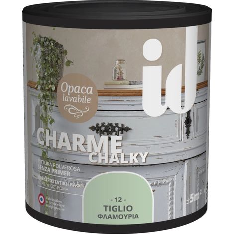 pittura polverosa opaca per restauro mobili "charme" tiglio 500 ml (1/3)