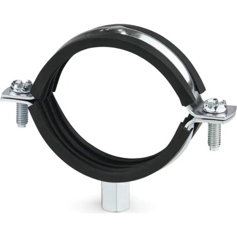 Collier isophonique renforcé M8-M10 Diamètre 125A130 Acier zingué - 10 pièces (1/4)