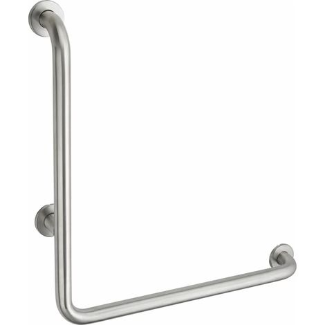 THIRARD - Barre de maintien coudée, inox 304, longueur 800mm, angle 90°, Ø32mm, finition inox brossé - THIRARD