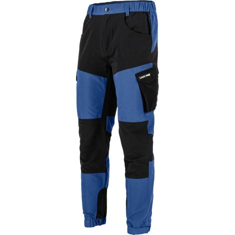 Pantaloni con elementi elasticizzati, blu e neri, "XL", CE, lahti