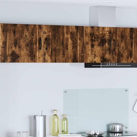 vidaXL Wall Cabinet PORTO Smoked Oak 50 x 31 x 40 cm Engineered Wood (1/5)