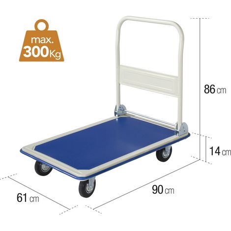 CARRELLO TUTTOFARE PORTATA KG.300 90X61X86H