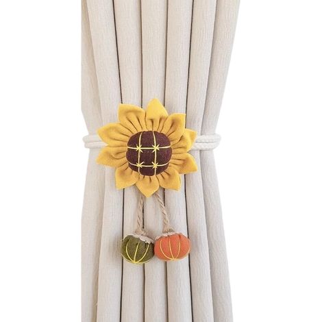 Sujetadores de cortinas, estampados florales, hebillas para sujetadores (1/4)