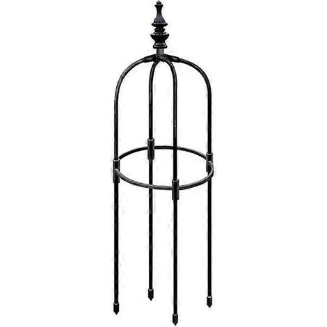 Rankgitter für Kletterpflanzen, Tomatenkäfig aus Metall, Durchmesser 25 cm, Höhe 90 cm, Stütze für Kletterpflanzen, stabiler Gartenpfahl.