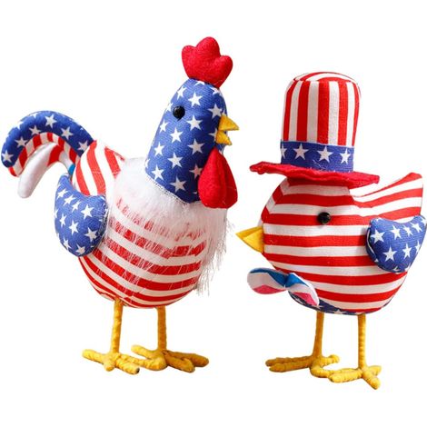 Décorations De Bureau Uniques en Forme De Dinde 2 Pièces pour Le Jour De Lindépendance pour Le 4 Juillet