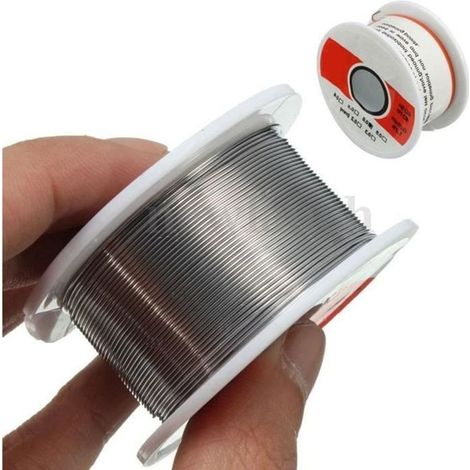 Bobine de fil de soudure 0,6 mm – Étain-plomb 60/40, colophane – Pour électronique (1/5)