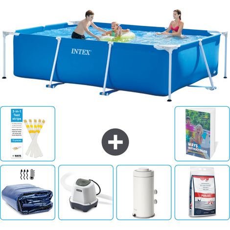 Rechteckiger Frame Pool - 300x200x75 cm - 7-teilig S155