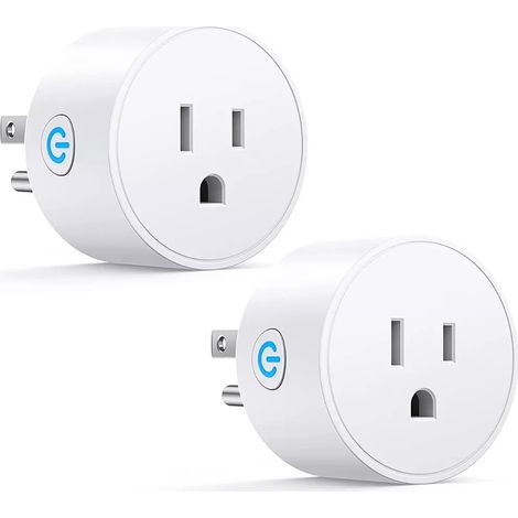 Prise Wifi intelligente enfichable pour Alexa Google Home 2pz (1/5)