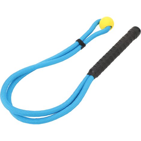 Corde d'entraînement pour swing de club, poignée confortable en nylon et caoutchouc, pour corriger la posture (bleue) (1/5)