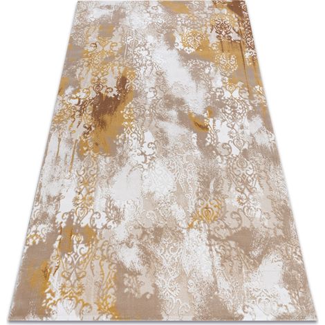 Alfombra moderna BELLE BR23A negro / rosado Franjas black 140x190 cm (1/5)