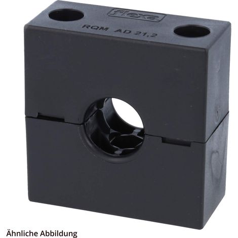 FLEXA FMSH Schlauchhalter massiv für Schlauch-Außendurchmesser 21,2mm für Wellschlauch AD 21.2mm - 1 Stück (1/3)