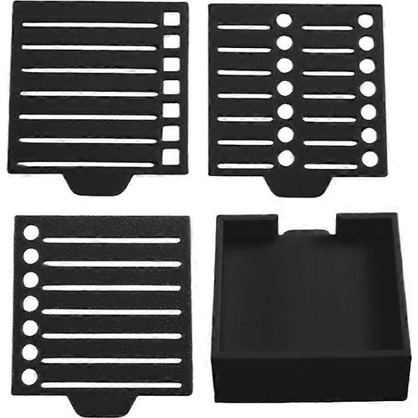 Pochoirs adhésifs compatibles avec les Post-it®, bloc-notes adhésif 3x3 avec 2 pochoirs inclus, organiseur de blocs-notes noir (1/5)