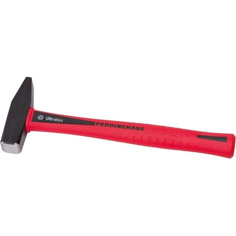 Marteau de Serrurier, Noir/Rouge, 300 g