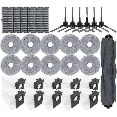 33PCS pour L10s Pro Ultra Heat / X30 Ultra / X30 Pro pièce détachée Main Side Brosse Sac à poussière Filtre Serpillière Cloth (1/5)