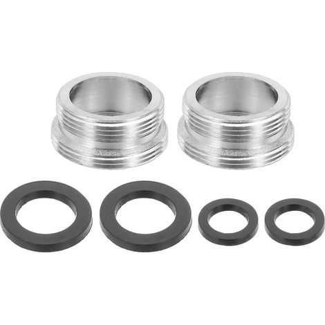 2Pièces Adaptateur De Mousseur De Robinet, M24 Mâle Vers M22 Mâle Avec Joint, Longueur 10mm, Réducteur De Robinet Aérateur, adaptateur robinet cuisine pour tuyau d'arrosage (1/5)