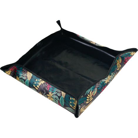 Sac de rangement pour outils de jardinage Oxford, 75 x 75 cm, tapis de plantation, tapis de rempotage, motif floral (1/5)