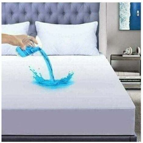 Protège-matelas imperméable 140x200 cm – Bonnet 30 cm – Hypoallergénique et anti-acariens – Lavable en machine à 60°C