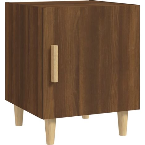 Maison Exclusive - Nachttisch Braun Eichen-Optik Holzwerkstoff