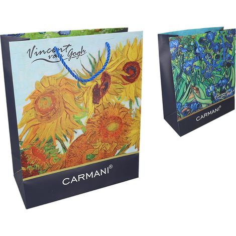 Geschenktüte - V. van Gogh, Schwertlilien, Sonnenblumen (carmani)