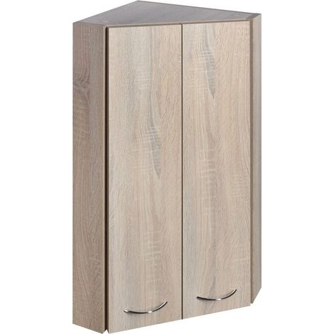 ZOJA/KERAMIA FRESH unité d'angle 35x76x35cm, placage de chêne