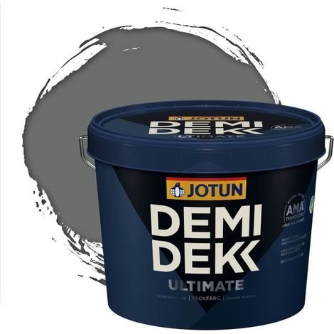 Peinture Bois - DEMI DEKK ULTIMATE - Lasure Opaque Satinée - RAL 7005 - 3L (1/2)