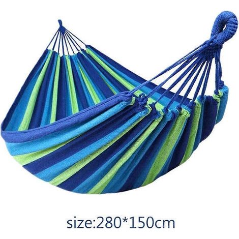 Filiyano-Hamac brésilien double extra large pour 2 personnes, 260 x 150 cm, capacité de charge de 300 kg, tissu en coton, compatible avec différentes (1/3)