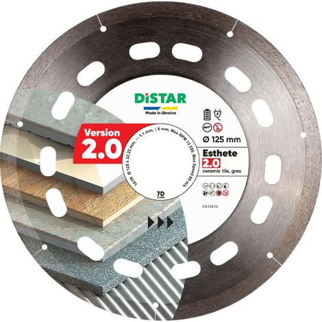 DISTAR TARCZA DIAMENTOWA ESTHETE 2.0 125 x 1,1 x 6 x 22,23mm